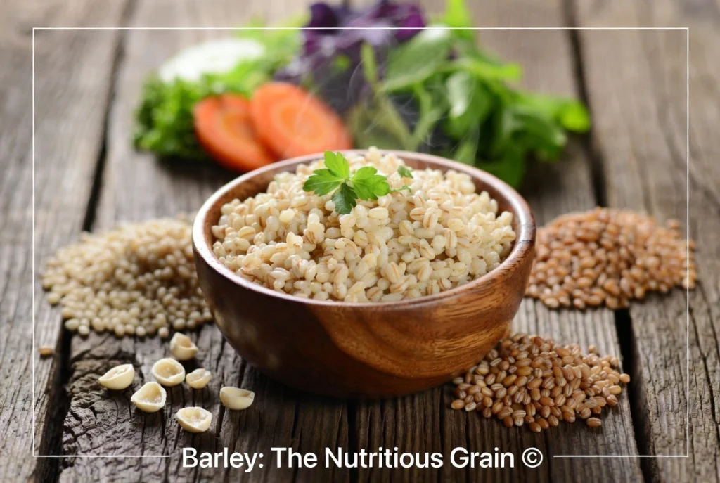 BARLEY, THE NUTRITIOUS GRAIN. barley, the nutritious grain