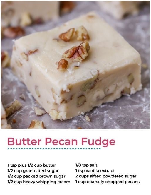 butter pecan fudge