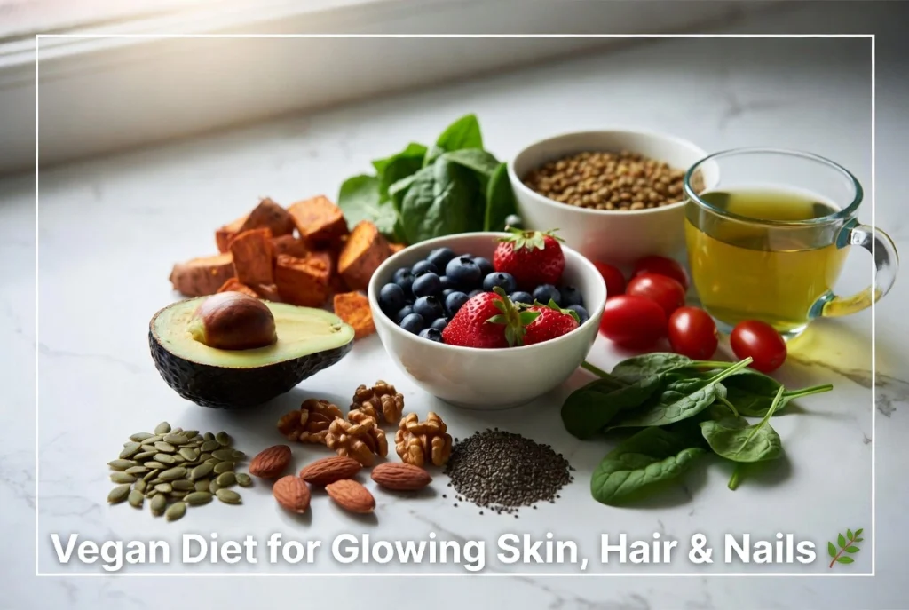 how a vegan diet transforms your skin, hair and nails