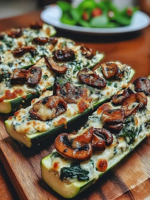 Vegan Stuffed Zucchini Boats dopamine dinner