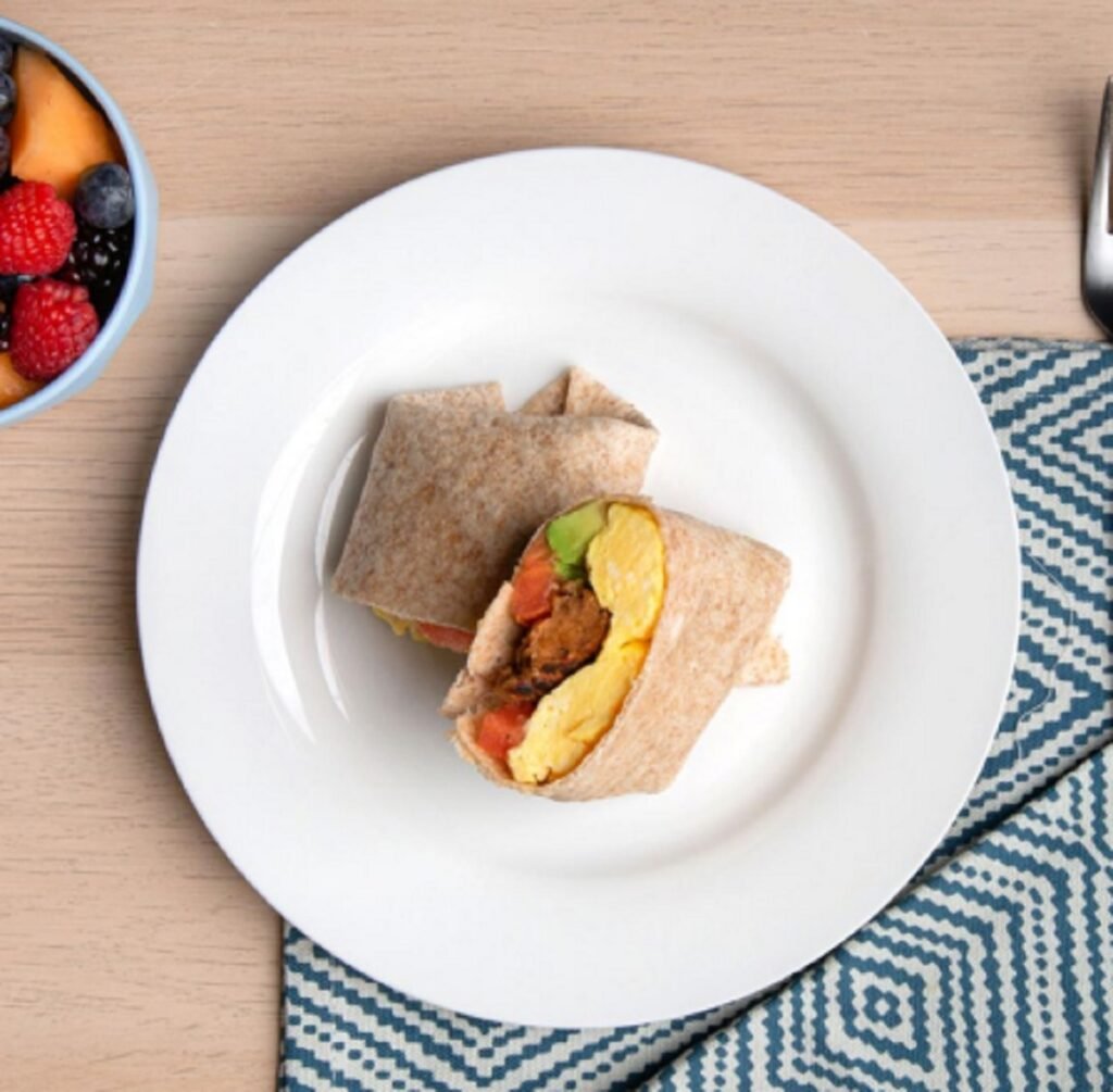 Recipe of Breakfast Wrap with Seitan “Sausage” Crumbles untitled